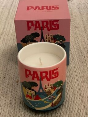 Ceramic Paris Scene Candle by Daniella Maninni for Anthropologie